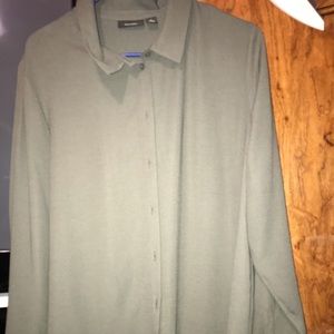 A dark green blouse